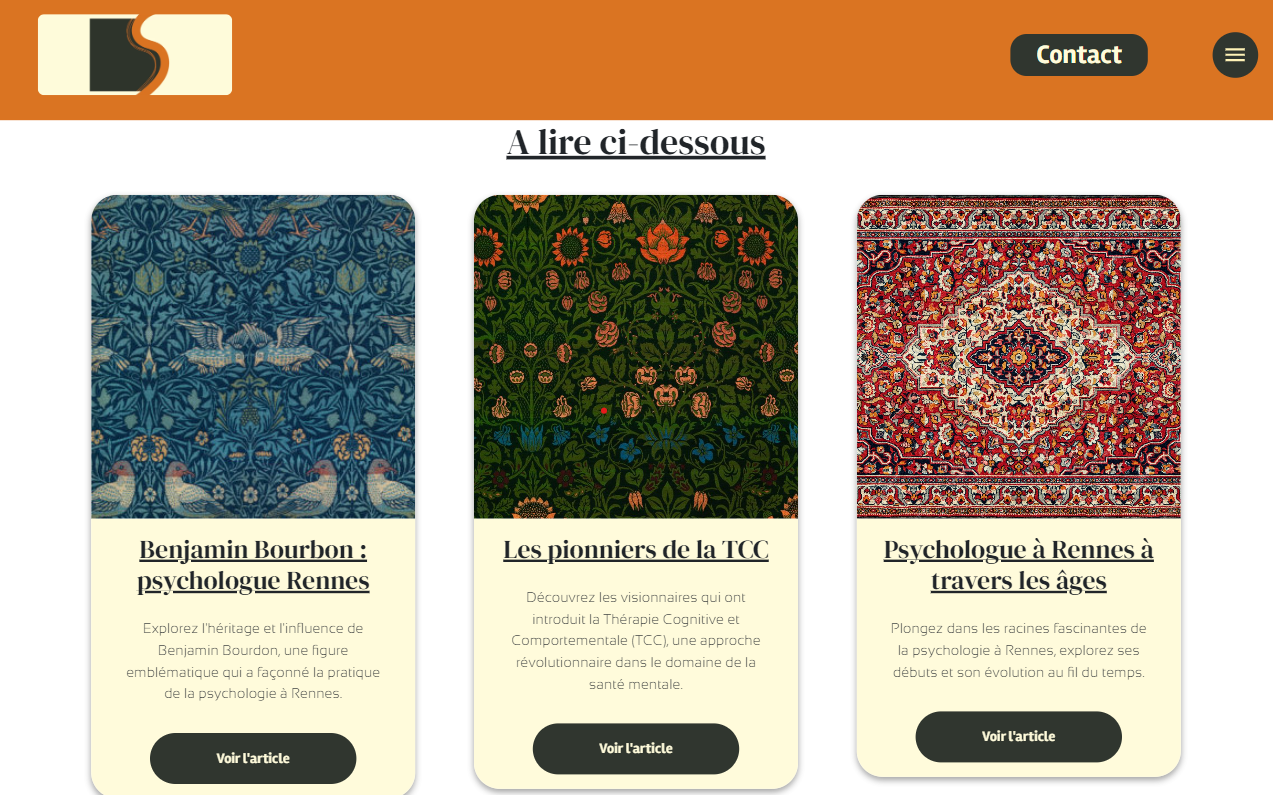 image portfolio site web Audrey Attal sexologue from the webdesigner Plantae