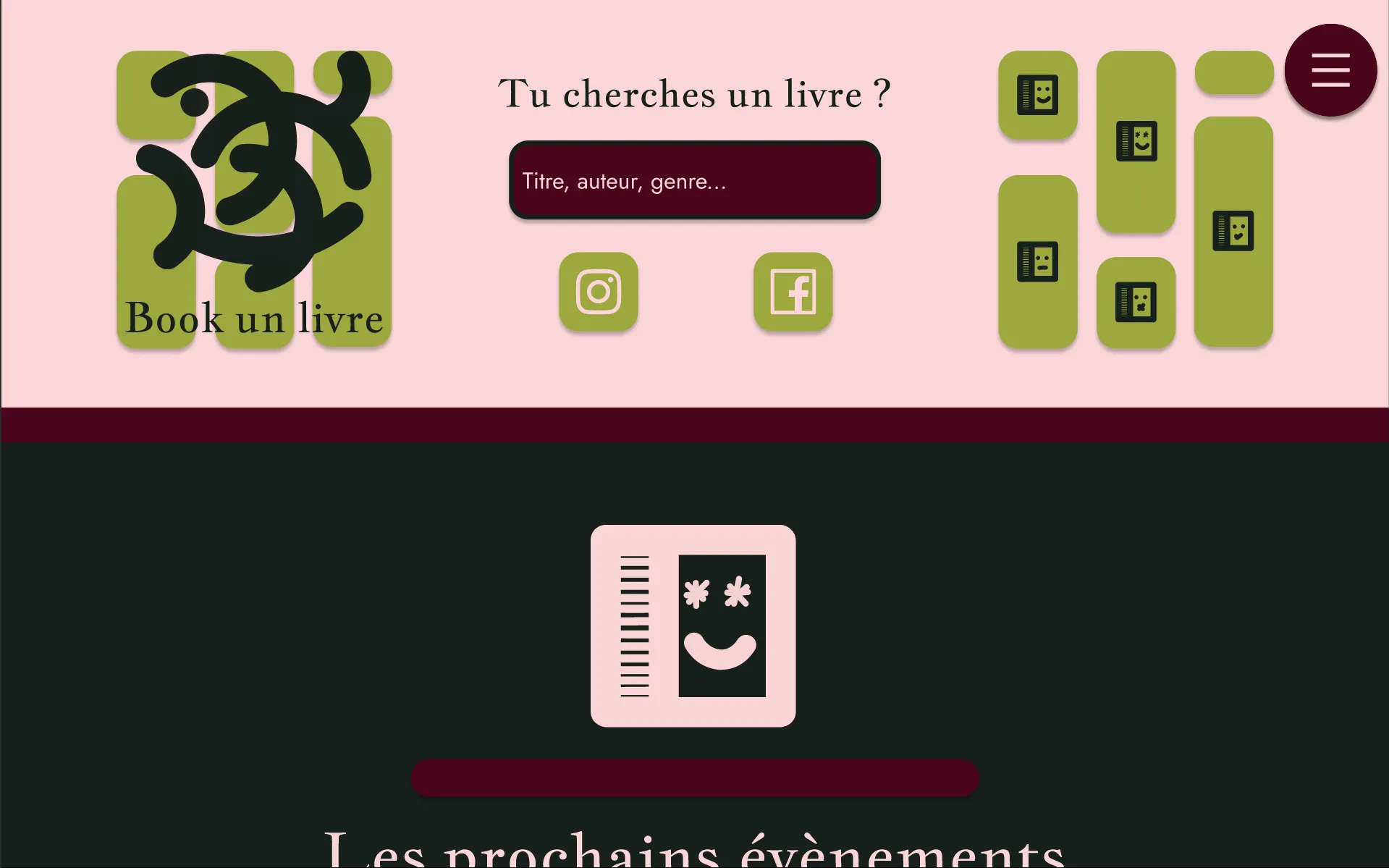 image portfolio site web Riccardo Franzese website concept Book un livre from the webdesigner Plantae