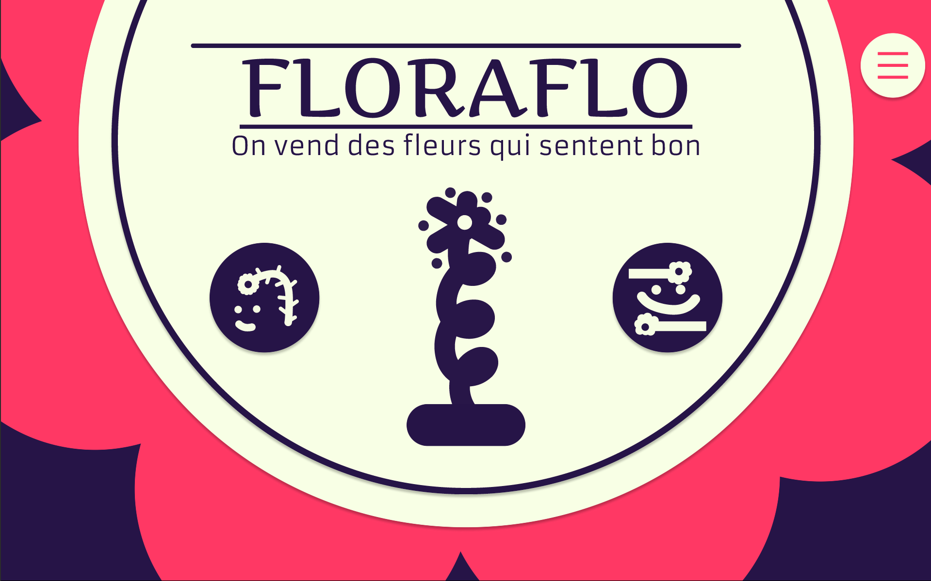 image portfolio site web Riccardo Franzese website concept Floraflo from the webdesigner Plantae